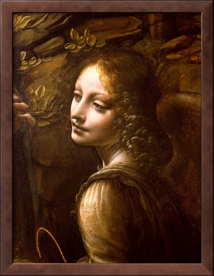 Detail of the Angel, from the Virgin of the Rocks - Leonardo Da Vinci Painting